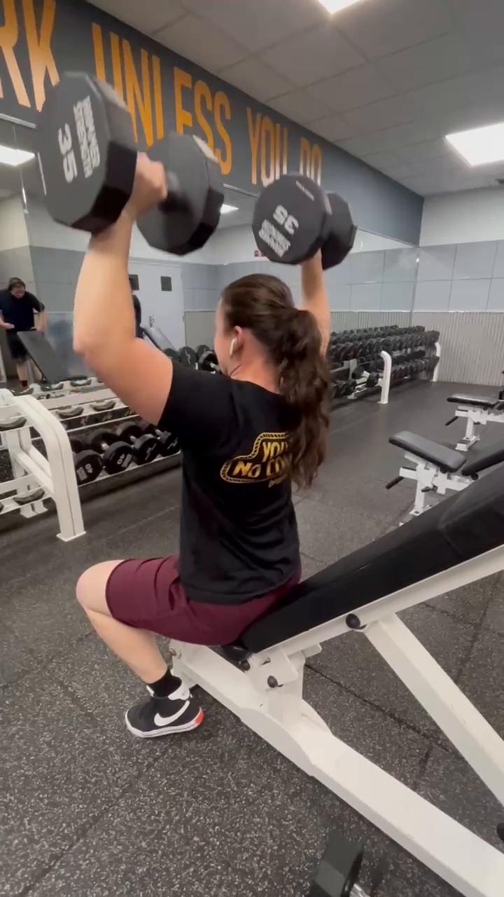 Biceps, shoulders, triceps