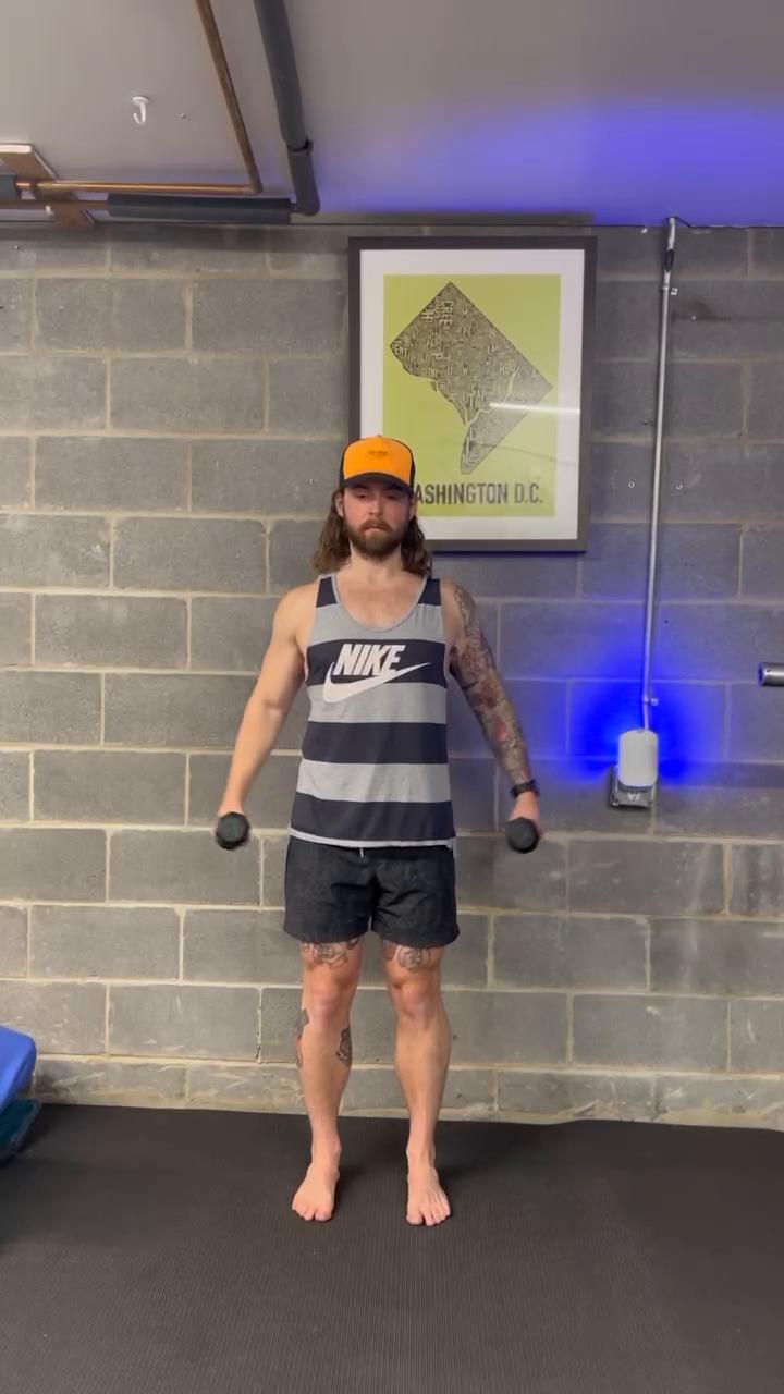 Chest, shoulders, and triceps [DB + Bands]