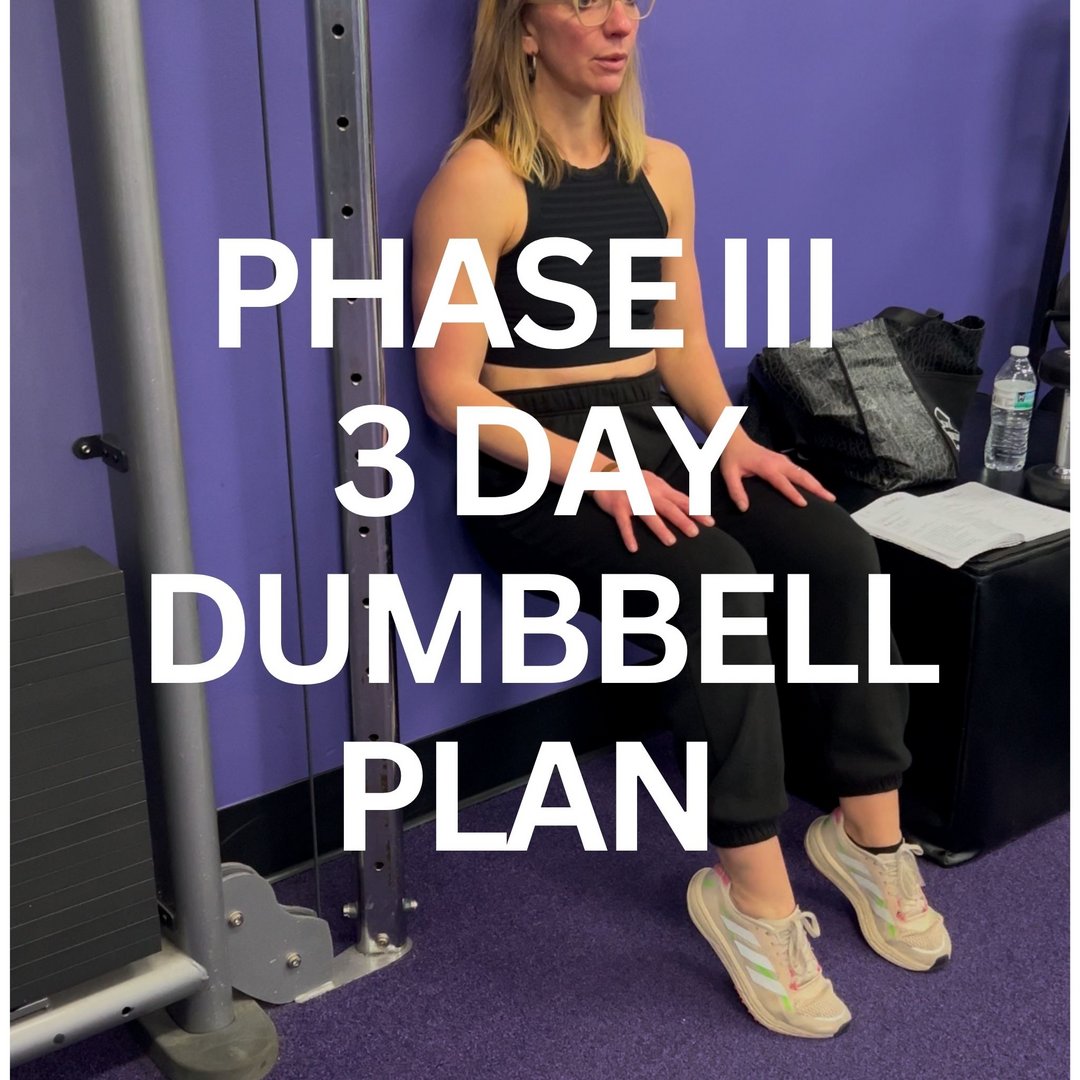 Phase III: 3 Day Dumbbell Only Plan
