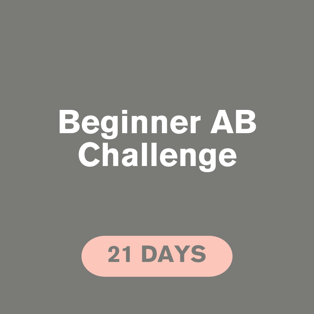 21 Day Bodyweight BEGINNER AB Challenge