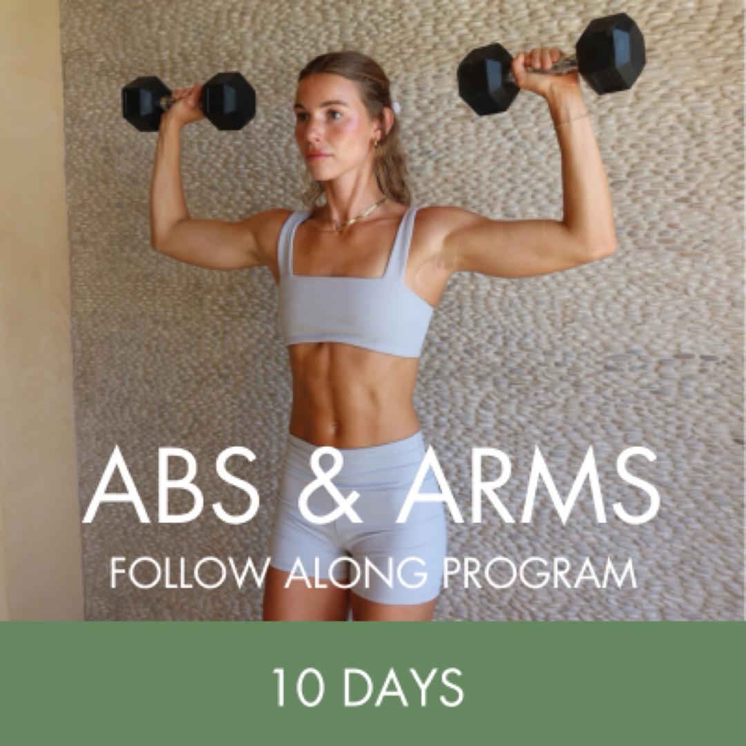 10 Day Follow Along Abs & Arms Program