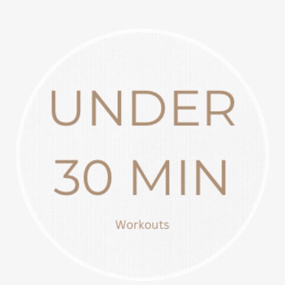 Under 30 min workouts