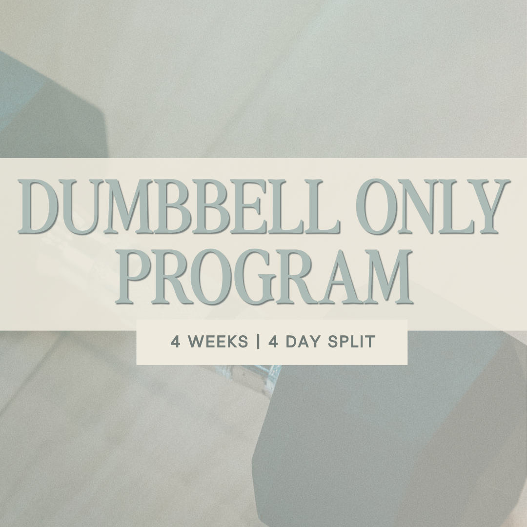 Dumbbell Only Program